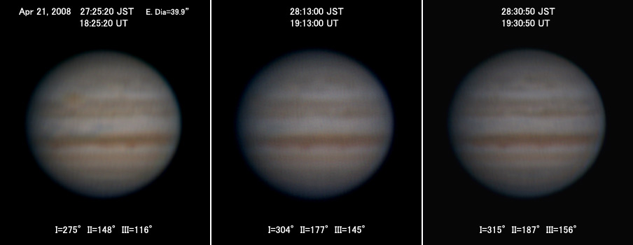 Jupiter on Apr 21, 2008