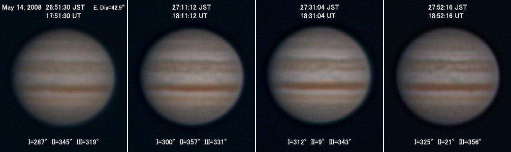Jupiter on May 14, 2008