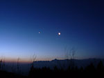 The dawn Moon & Venus