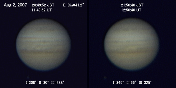 Jupiter on Aug 2, 2007