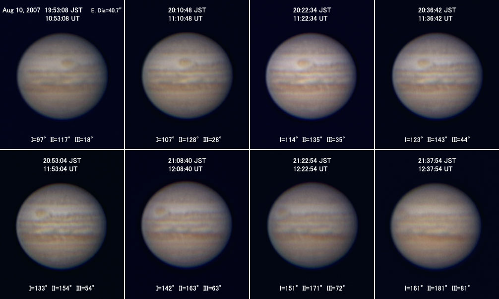 Jupiter on Aug 10, 2007