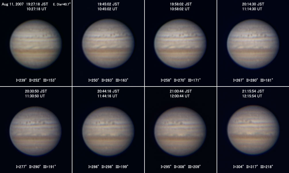 Jupiter on Aug 11, 2007