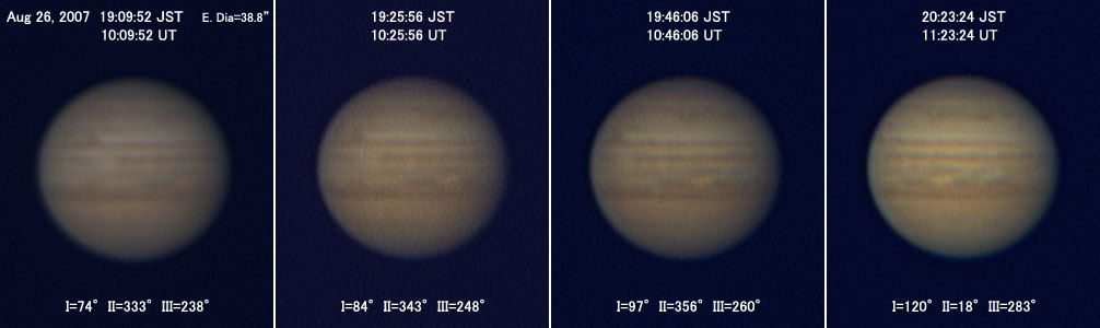 Jupiter on Aug 26, 2007