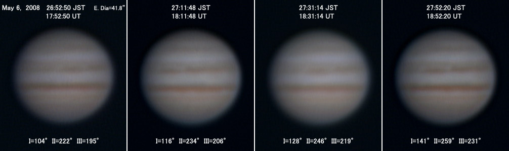 Jupiter on May 6, 2008