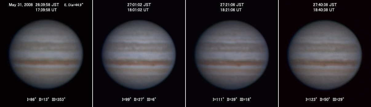 Jupiter on May 31, 2008