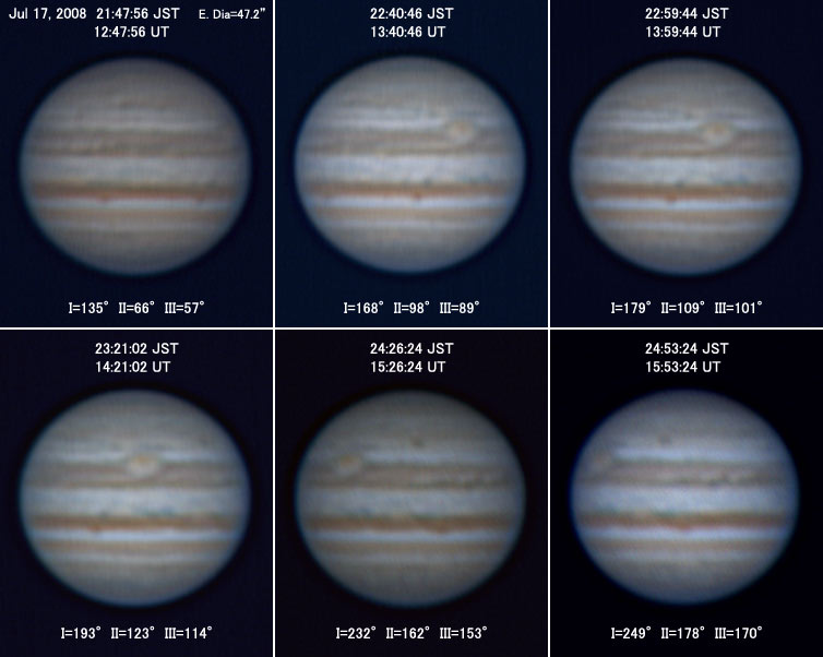Jupiter on Jul 17, 2008