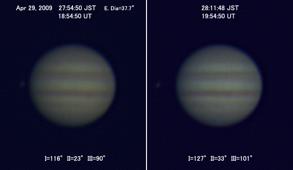 Jupiter on Apr 30, 2009