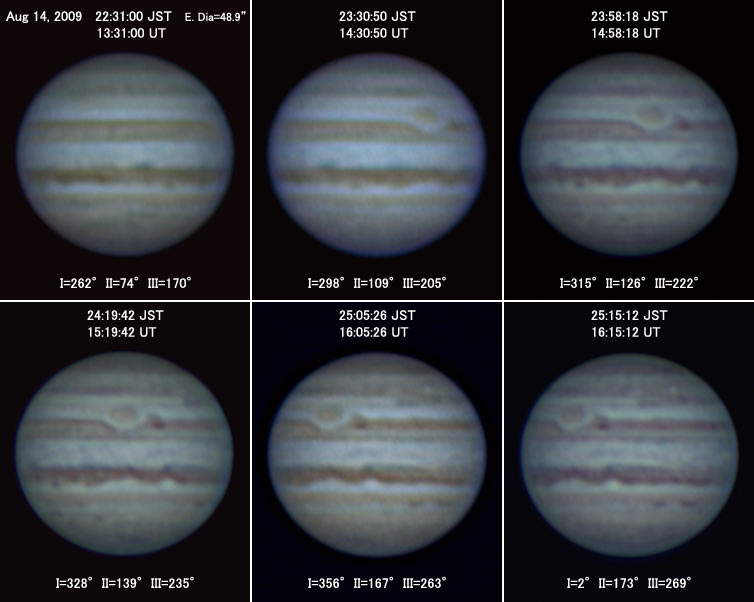 Jupiter on Aug 14, 2009