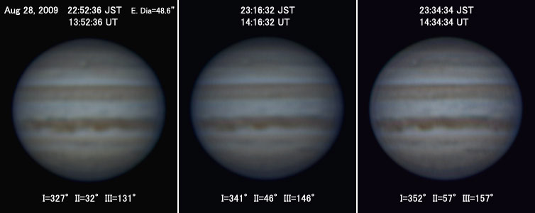 Jupiter on Aug 28, 2009