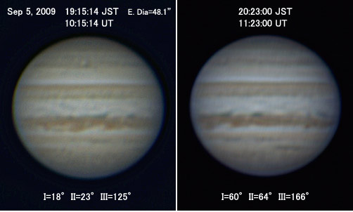 Jupiter on Sep 5, 2009