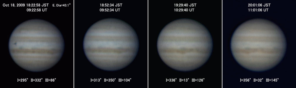 Jupiter on Oct 18, 2009