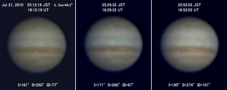 Jupiter on Jul 21, 2010