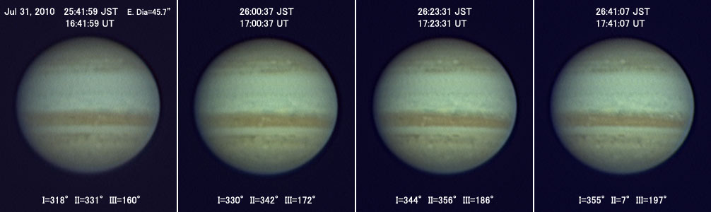 Jupiter on Jul 31, 2010