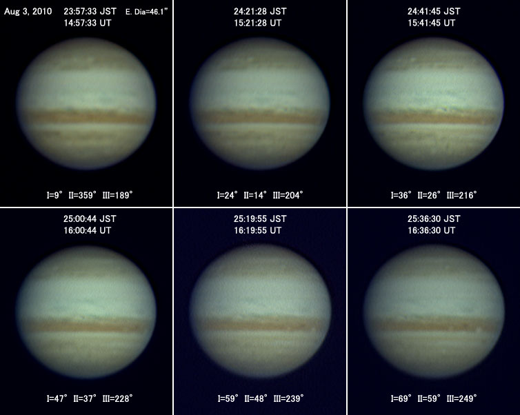 Jupiter on Aug 3, 2010