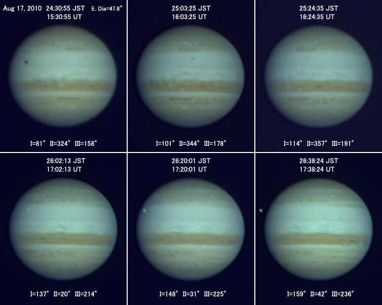 Jupiter on Aug 17, 2010