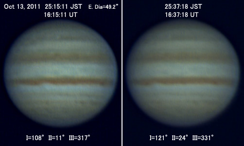 Jupiter on Oct 13, 2011