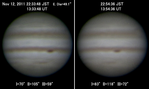 Jupiter on Nov 12, 2011