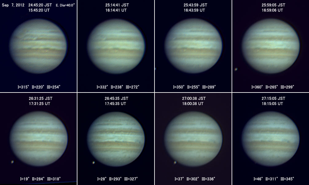 Jupiter on Sep 7, 2012