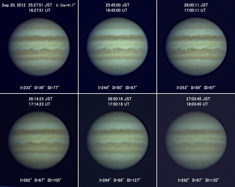 Jupiter on Sep 20, 2012