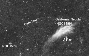 カリフォルニア星雲とその周辺