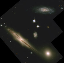 ハッブル宇宙望遠鏡が捉えたHCG87