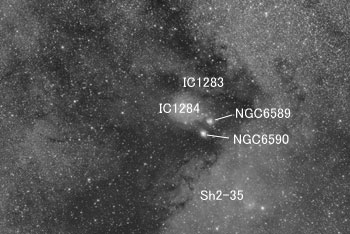 Deepsky objects around IC1283