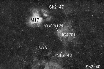 IC4701付近の天体分布