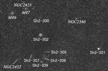 M46, M47���ӂ̓V�̕��z
