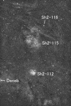 Sh2-112, 115付近の天体