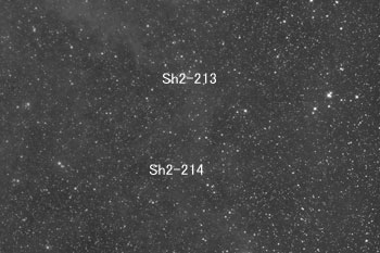 Objects around Sh2-213 & 214