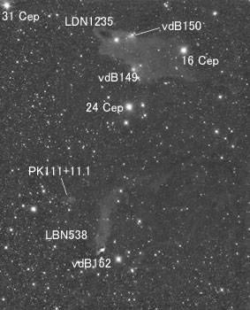 Objects around vdB152 to LDN1235