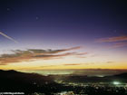 Dawn light over Sagami Bay