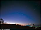 Mt.Fuji, Scorpius & Moon in dawn sky