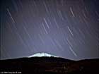 Setting Stars toward Mt. Fuji